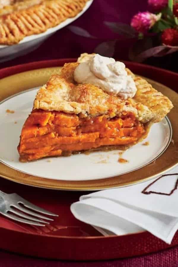 SLICED SWEET POTATO PIE