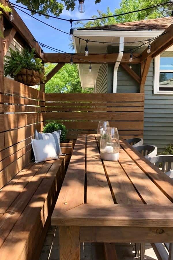 BACKYARD PATIO BENCH