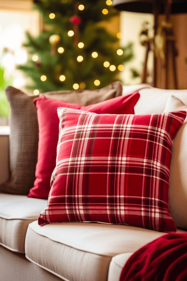 Plaid Throw Pillows