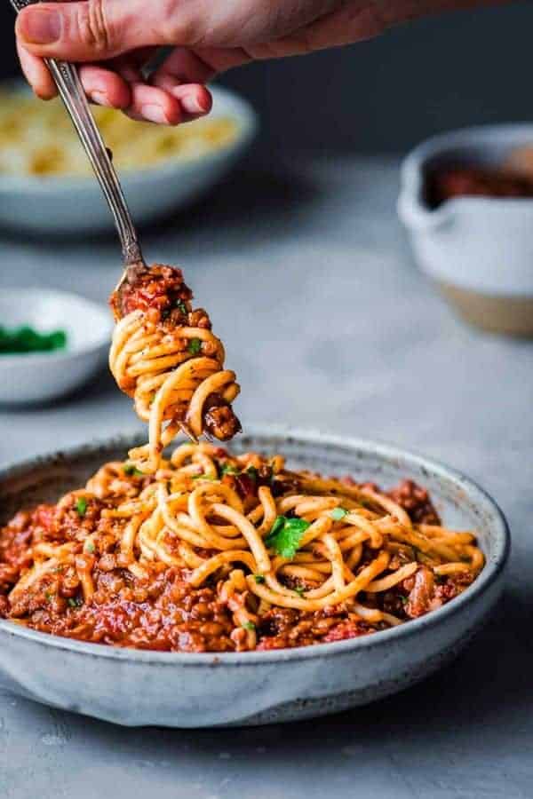 LENTIL BOLOGNESE