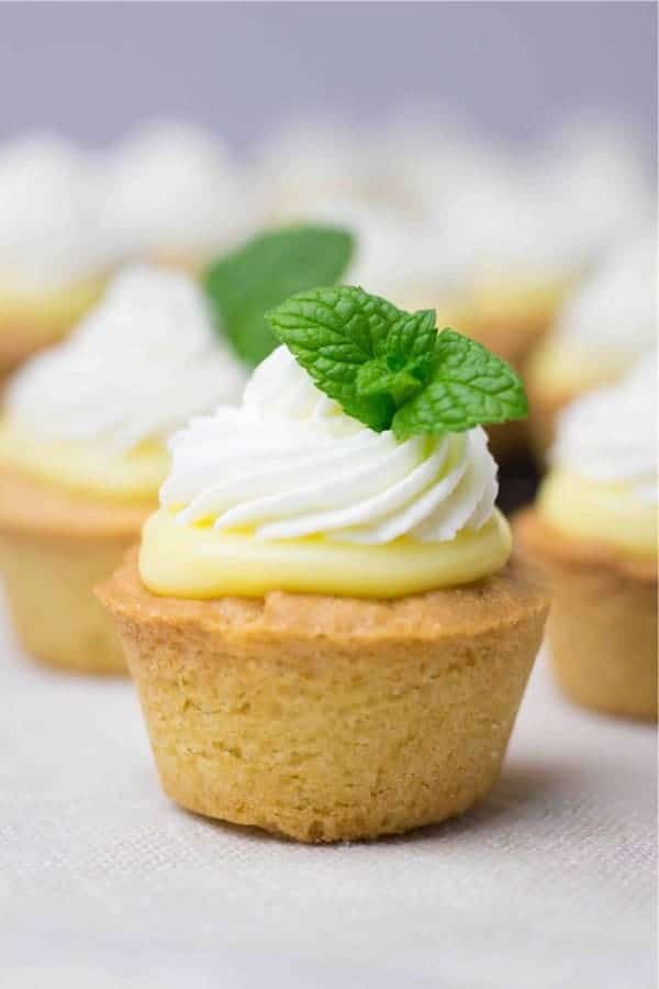 Cookie Cup Recipe with Lemon Curd