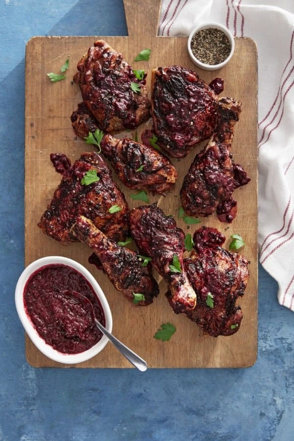 BLACKBERRY-GLAZED CHICKEN