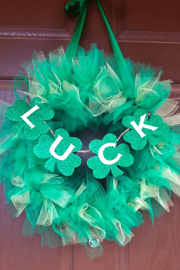 Tulle St. Patrick’s Day Wreath