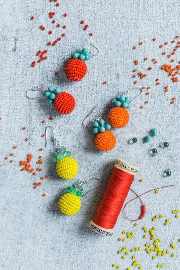 DIY Fruit Earrings