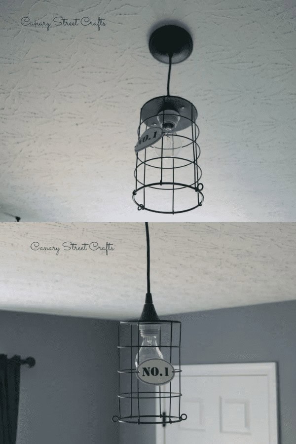 Metal Wire Container Lampshade