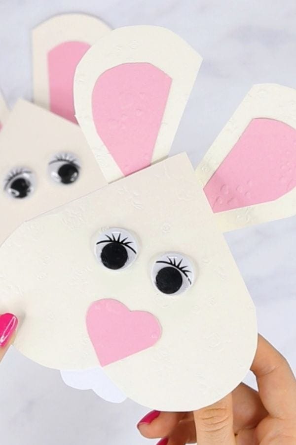 HEART BUNNY EASTER CARD