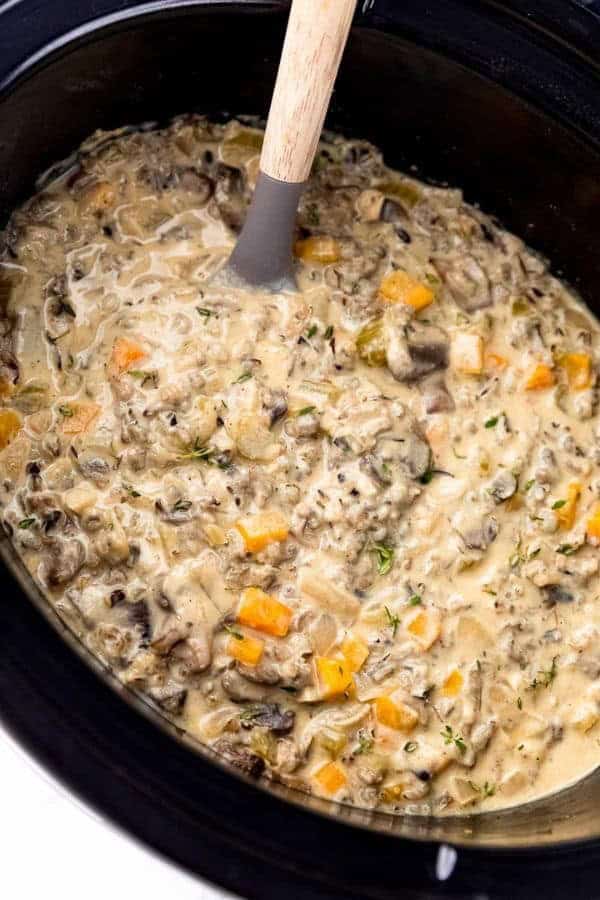 WILD RICE AND MUSHROOM SOUP