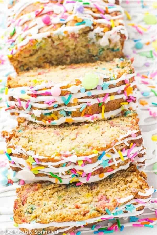 Homemade Unicorn Banana Bread