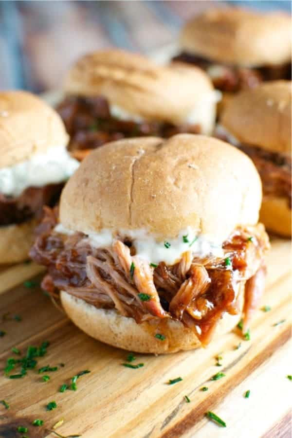 Pulled Pork Sliders With Garlic Aioli