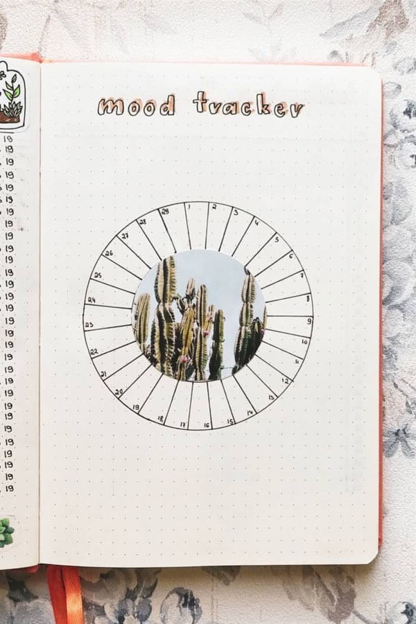 September Circle Mood Tracker