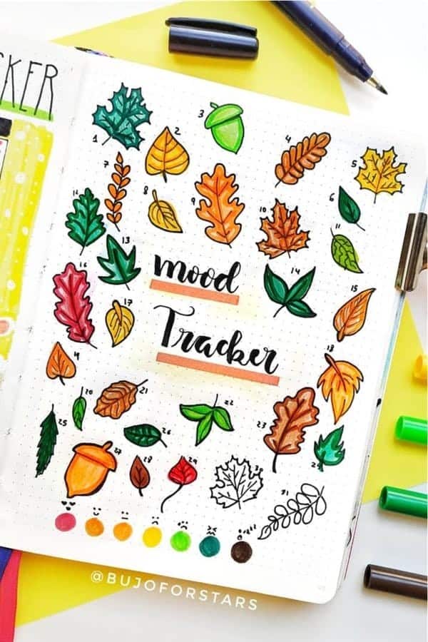 Autumn Leaf Feelings Tracker