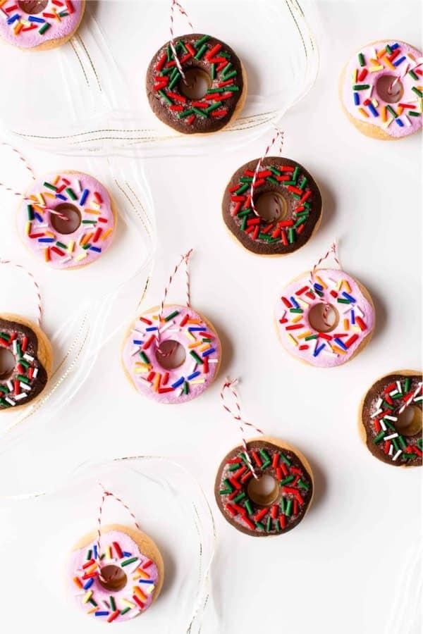 DIY Salt Dough Donut Ornaments