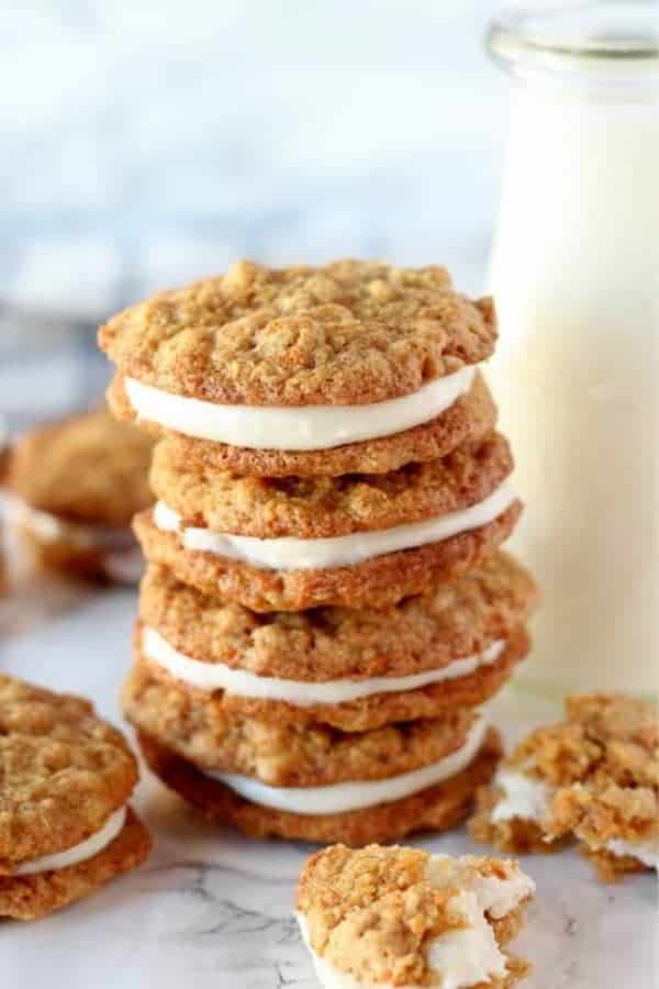 Carrot Cake Sandwich Cookies