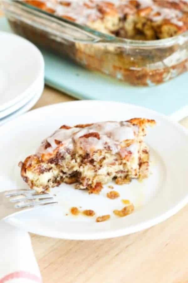 Easy Cinnamon Roll French Toast Casserole