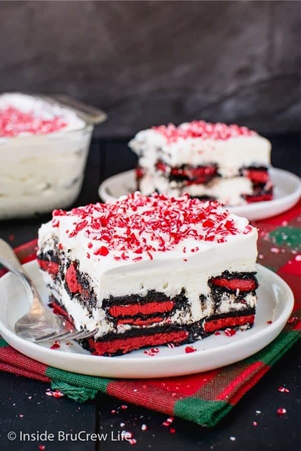 Peppermint Oreo Icebox Cake