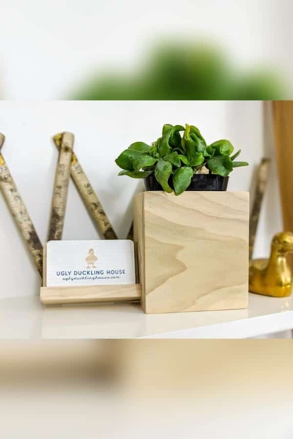 DESK PLANTER CARD HOLDER