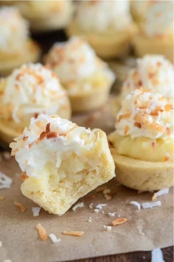 Coconut Cream Pie Cookie Cups