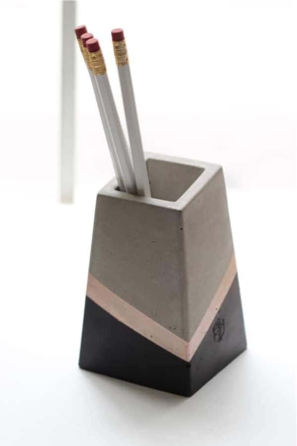 Concrete Bookend & Vase