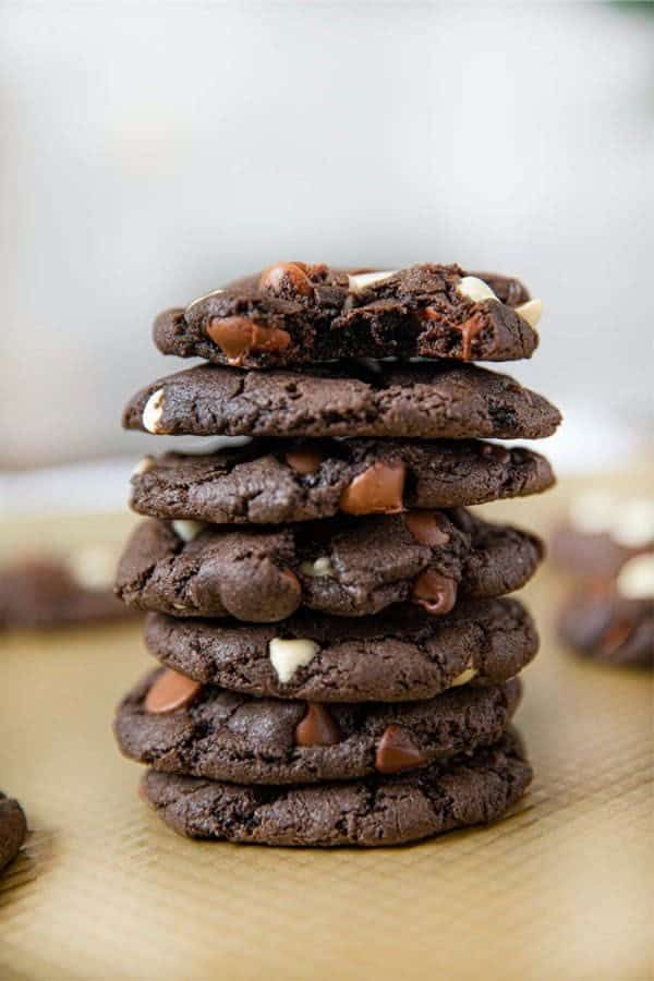 Triple Chocolate Cookies