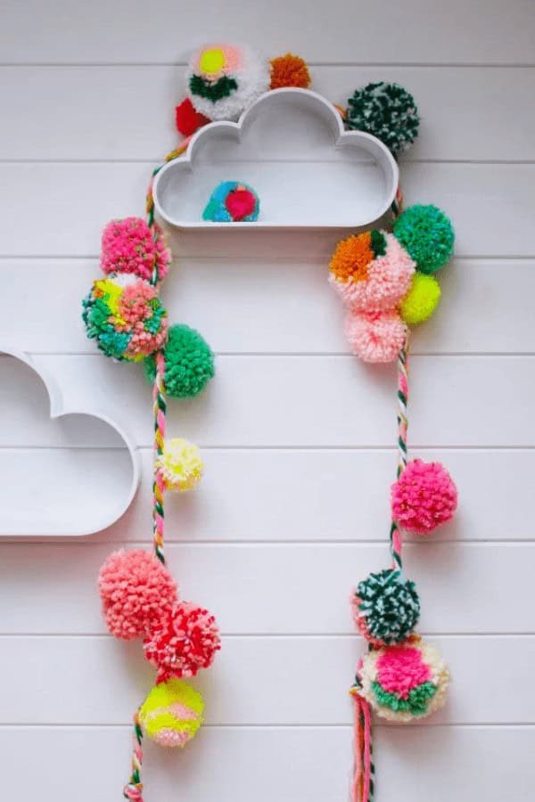 Spring Pom Pom Garland