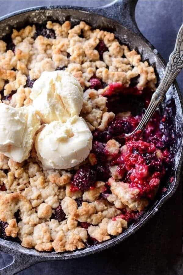 Skillet Berry Cobbler