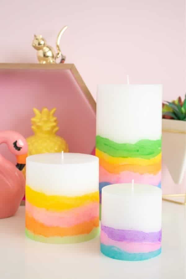 DIY Sand Art Candles