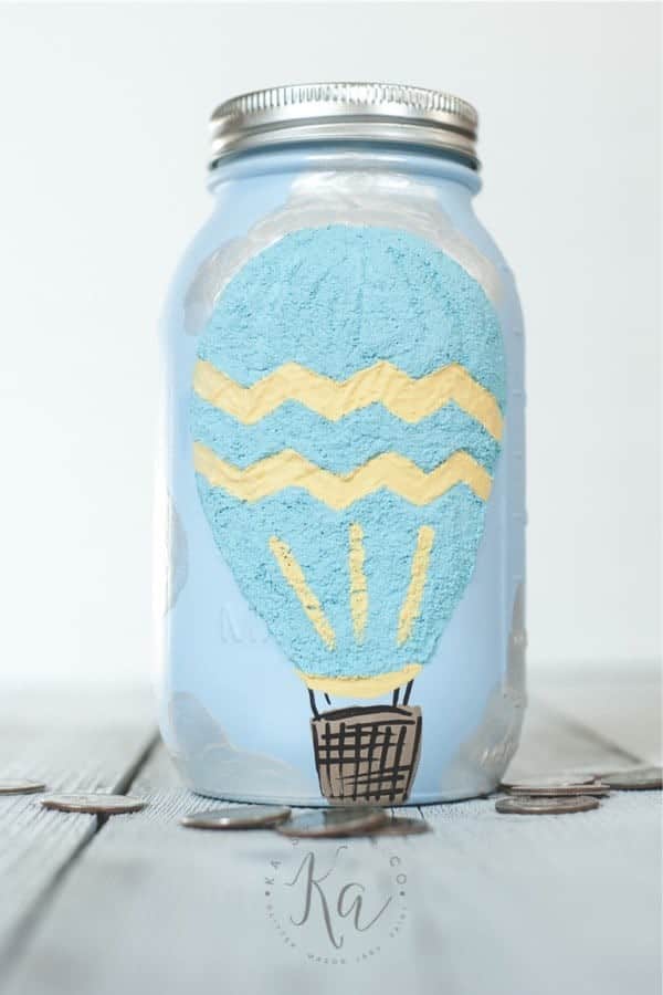 Hot Air Balloon Mason Jar