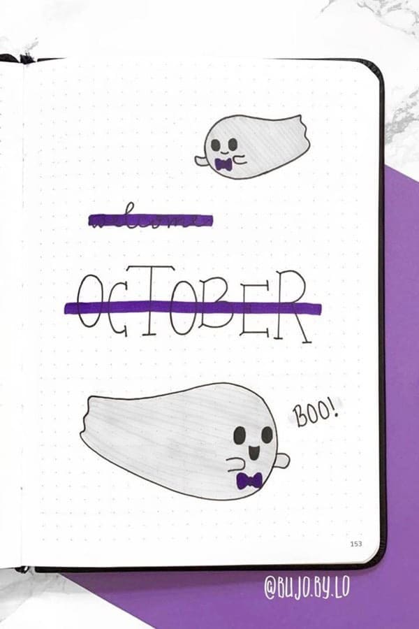 Purple October Monthly Cover