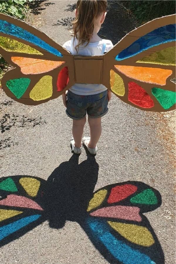 Cardboard Butterfly Wing Craft