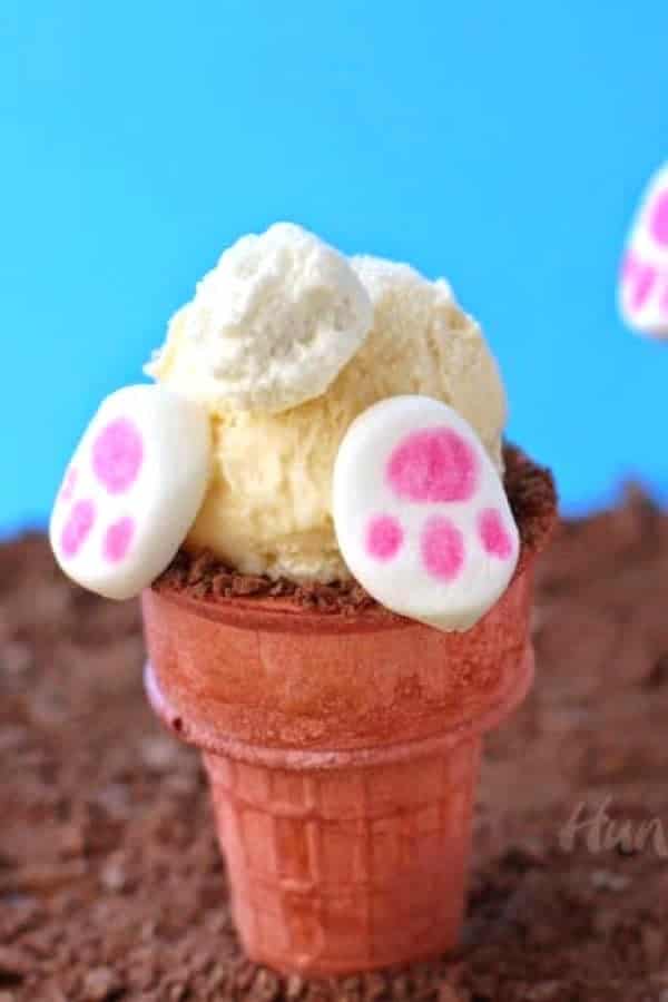 Bunny Butt Ice Cream Cones