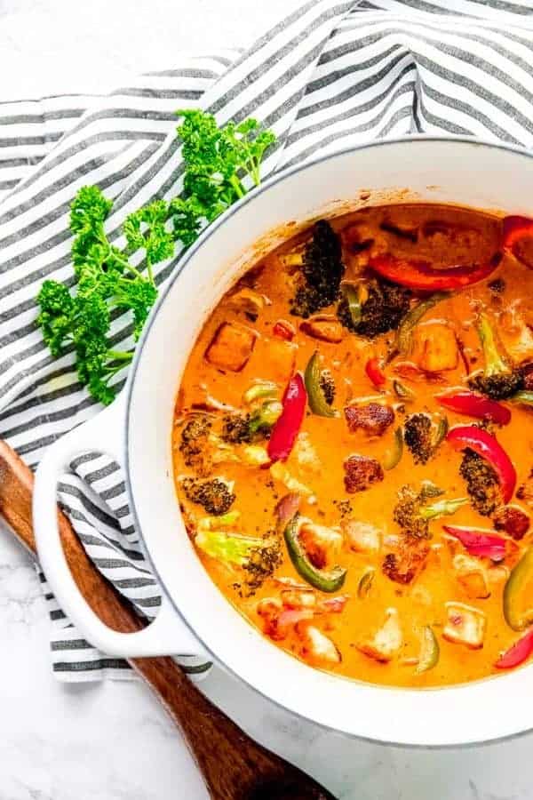 VEGAN THAI RED CURRY WITH TOFU