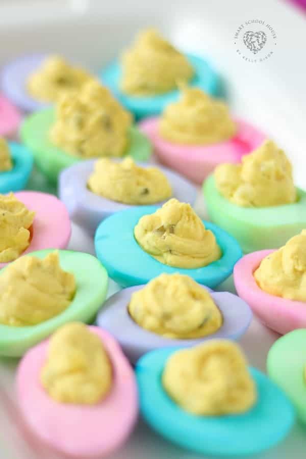 COLORED DEVILED EGGS