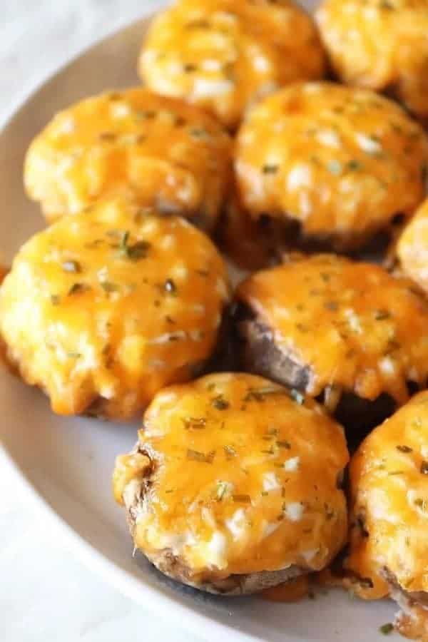 AIR FRYER STUFFED MUSHROOMS