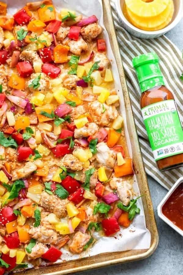 HAWAIIAN CHICKEN SHEET PAN