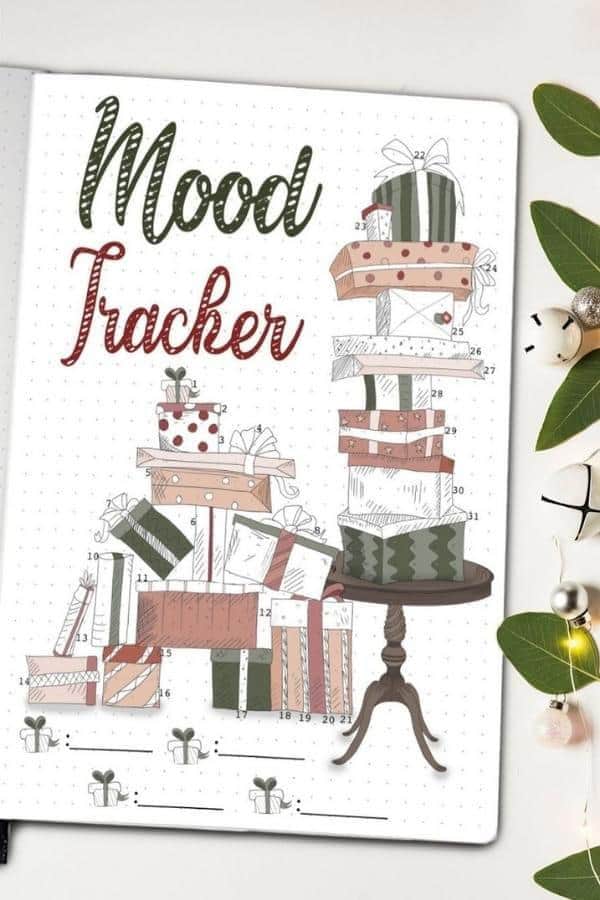 PRESENT-THEMED MOOD TRACKER