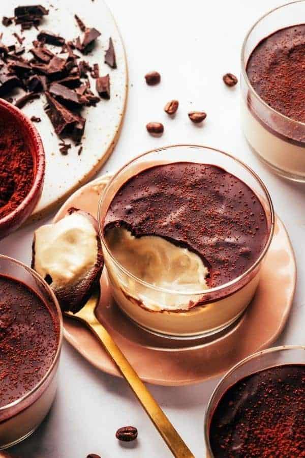 VEGAN TIRAMISU PUDDING CUPS