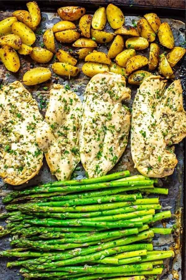 Sheet Pan Chicken and Asparagus