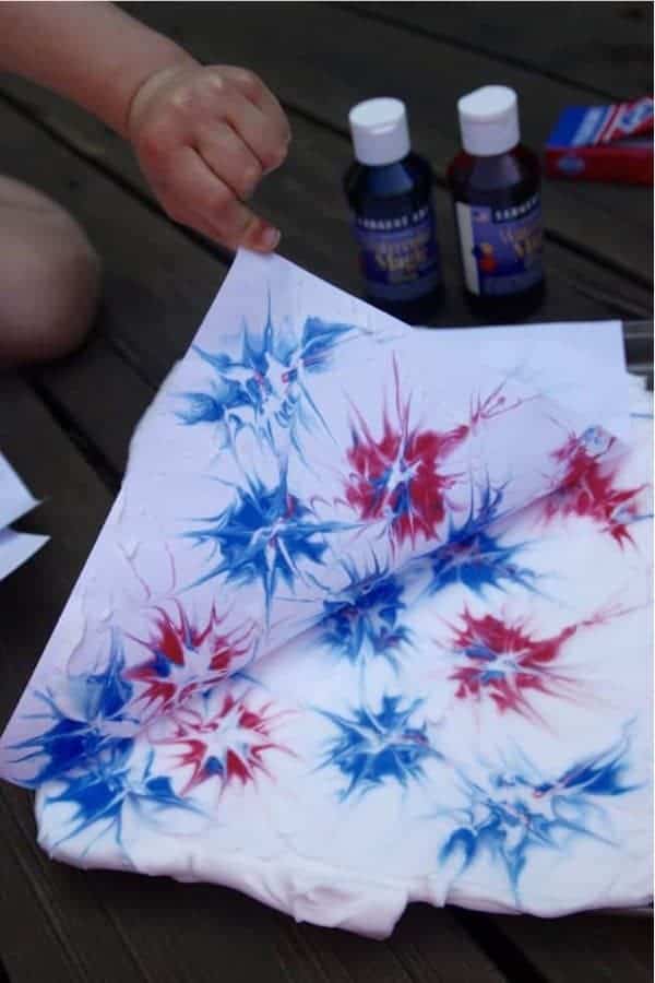 Shaving Cream Fireworks