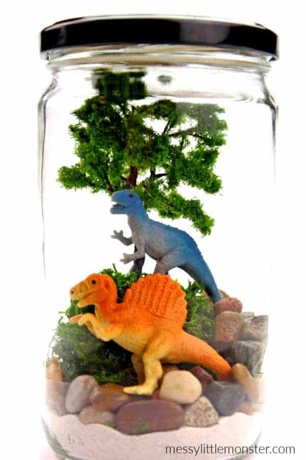 Mini Dinosaur Garden in a Jar