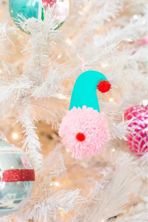 DIY Pom Pom Ornaments For Kids