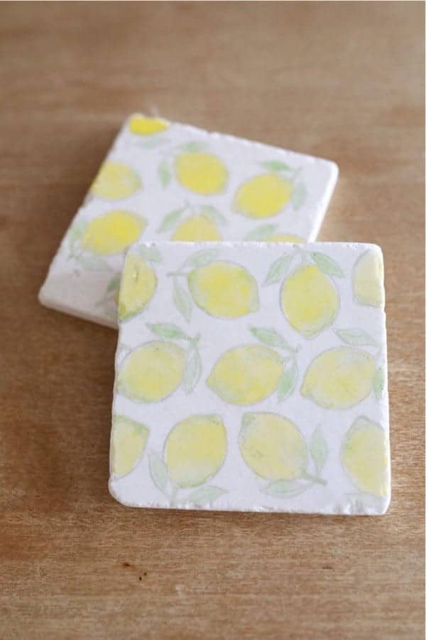 Lemon Marble Coasters