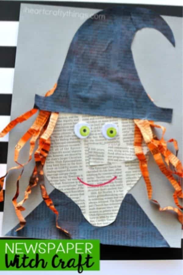 Creative Newspaper Witch Craft