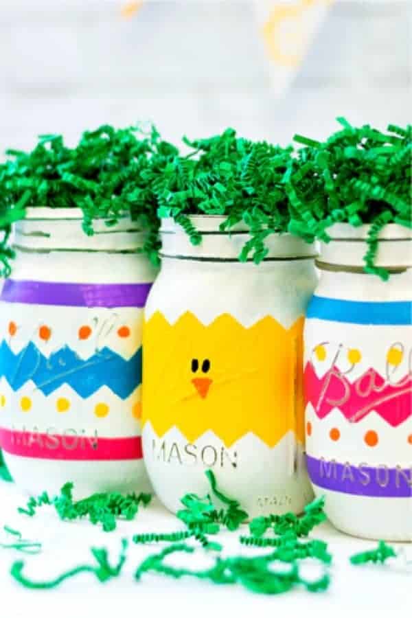 Peeps Mason Jars for Easter