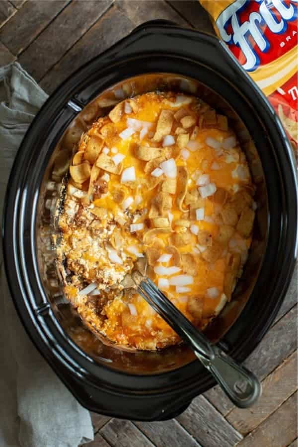 Slow Cooker Chili Cheese Casserole