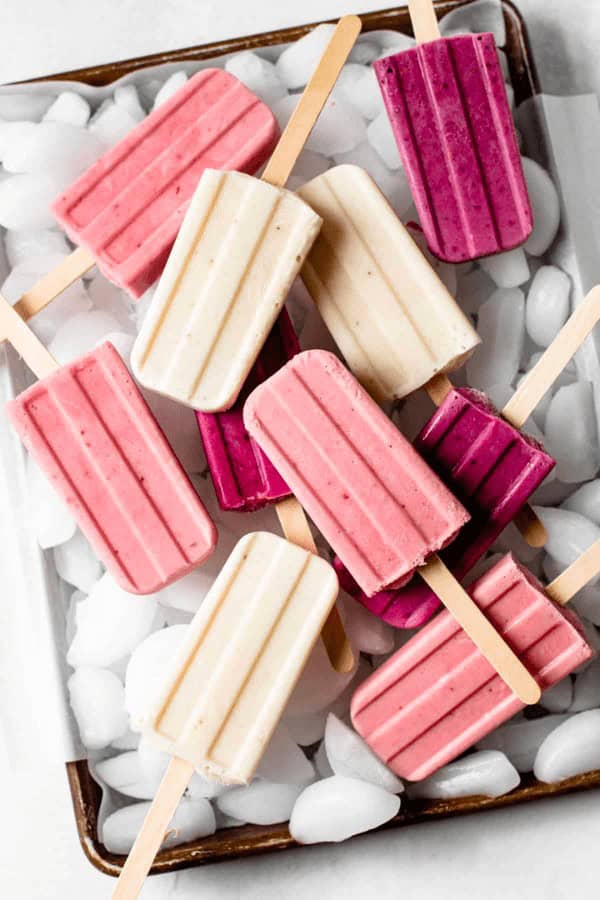 Greek Frozen Yogurt Popsicles