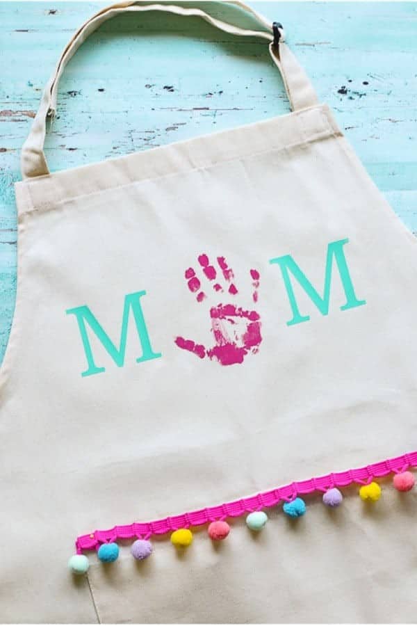 Mothers Day Handprint Apron