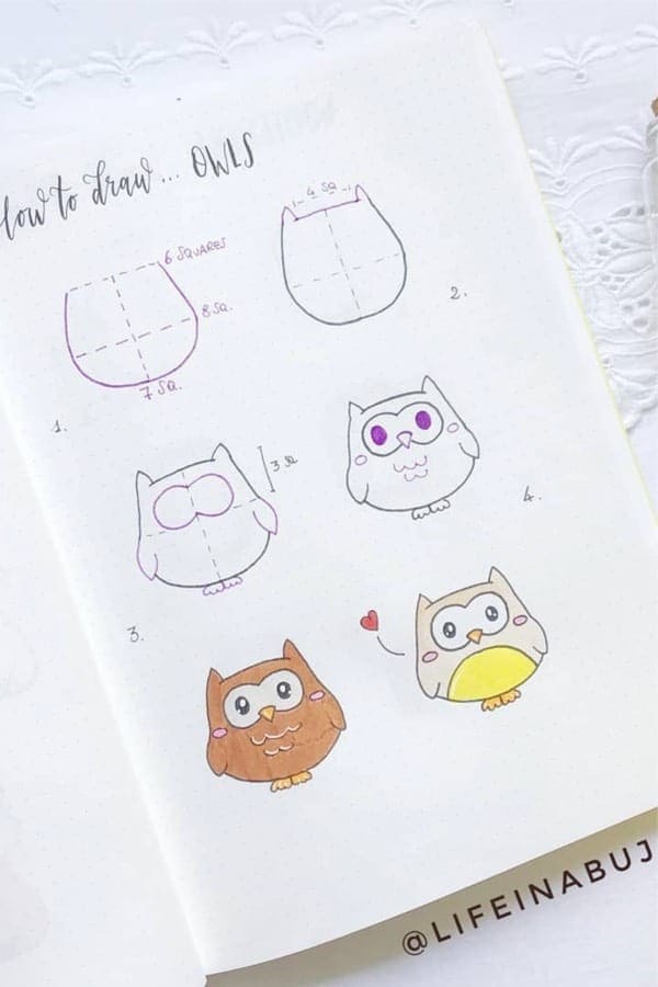 How To Draw Owls