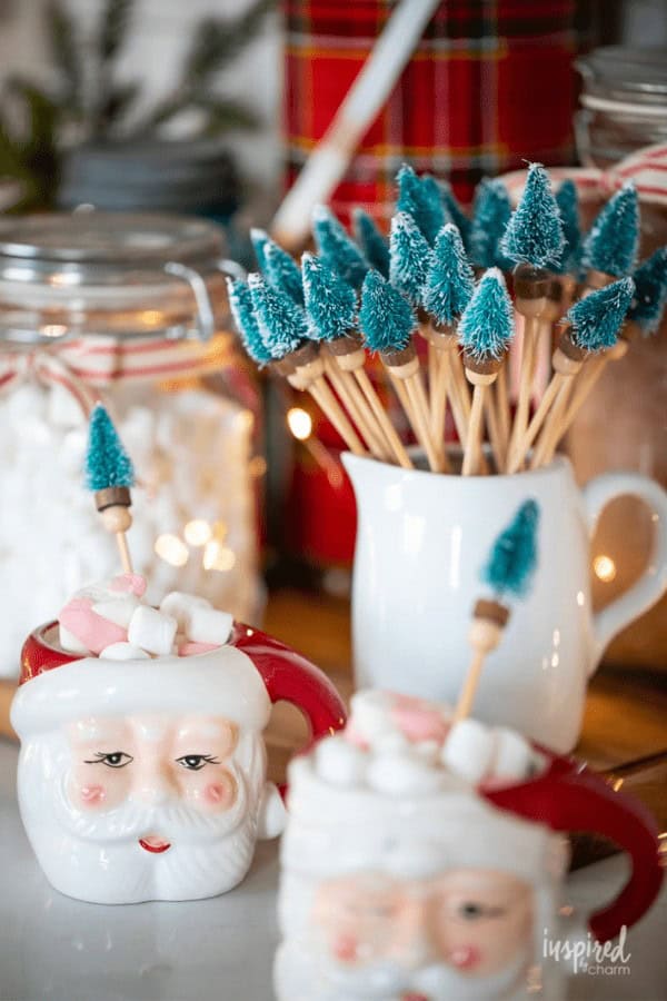 Christmas Tree Drink Stirrers