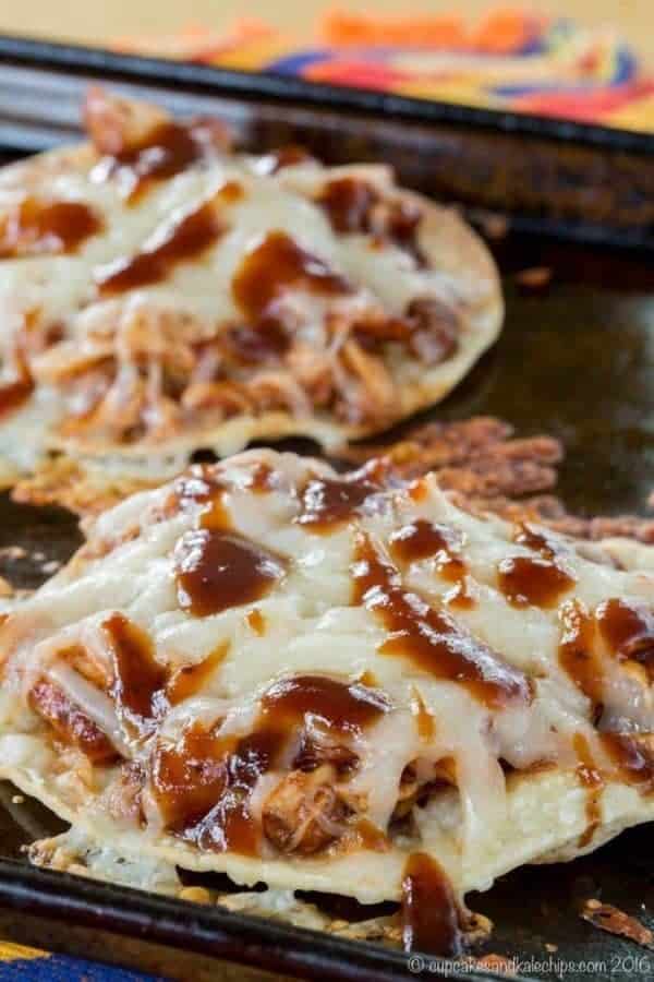 BBQ CHICKEN TOSTADAS