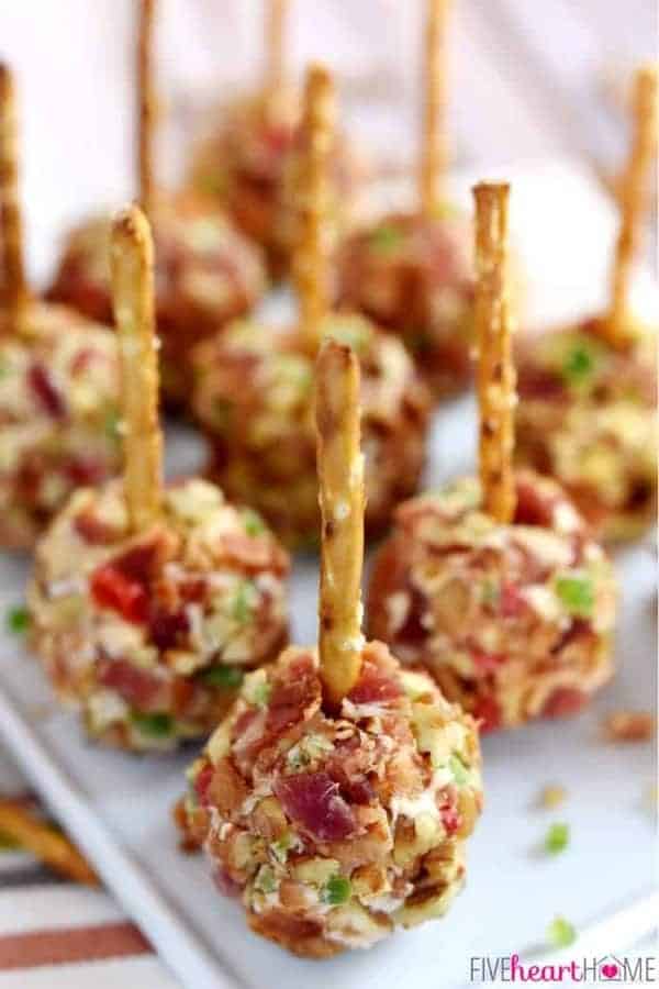 Pimento Cheese & Bacon Mini Cheese Ball Bites